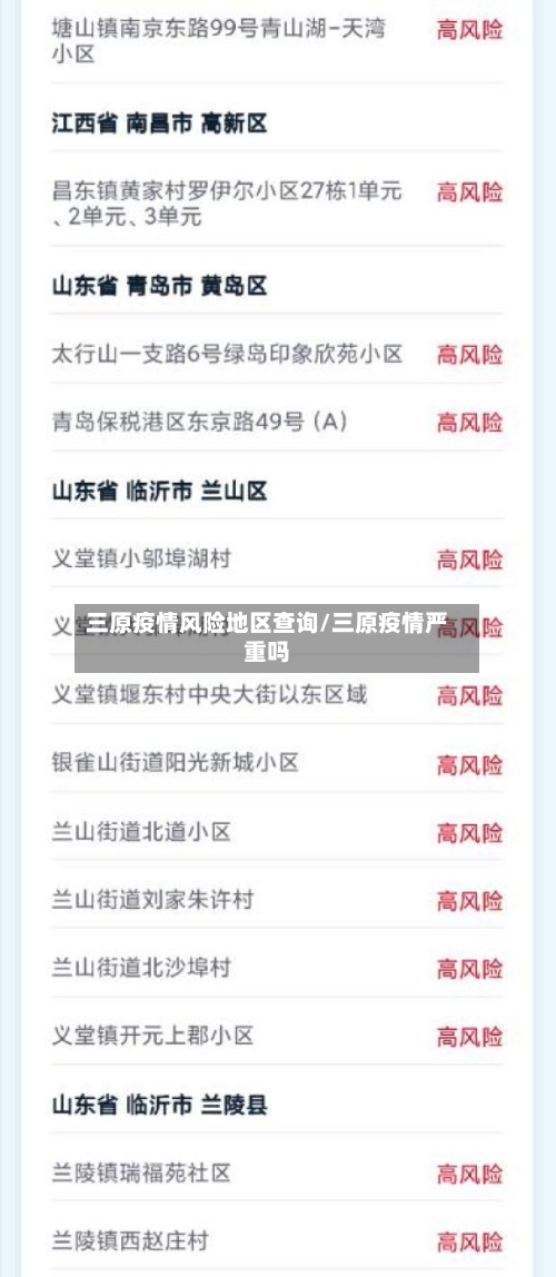 三原疫情风险地区查询/三原疫情严重吗-第3张图片