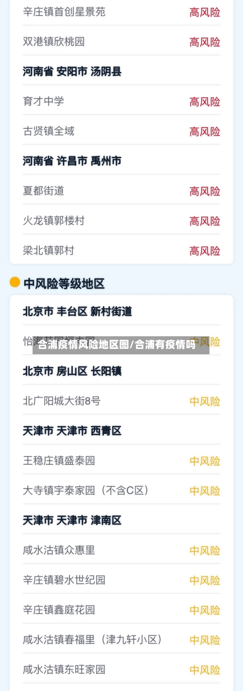 合浦疫情风险地区图/合浦有疫情吗-第2张图片