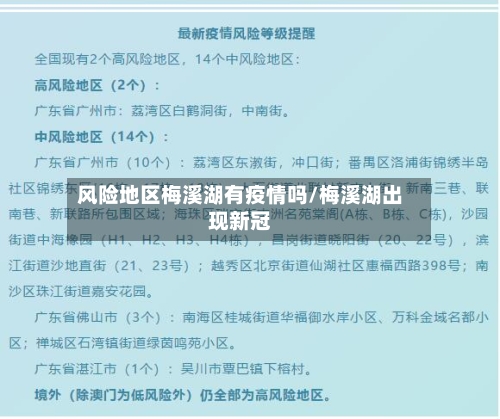 风险地区梅溪湖有疫情吗/梅溪湖出现新冠