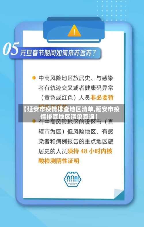 【延安市疫情排查地区清单,延安市疫情排查地区清单查询】