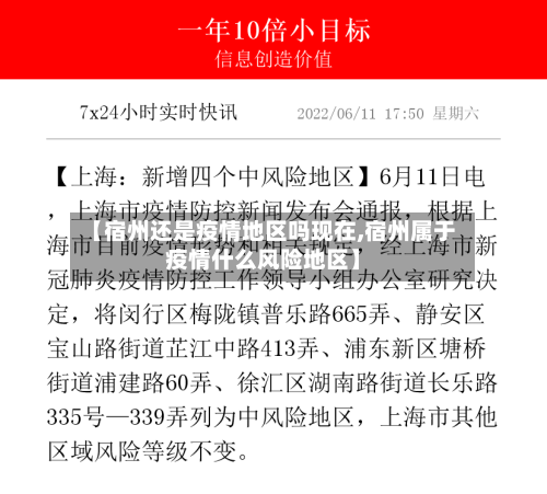 【宿州还是疫情地区吗现在,宿州属于疫情什么风险地区】