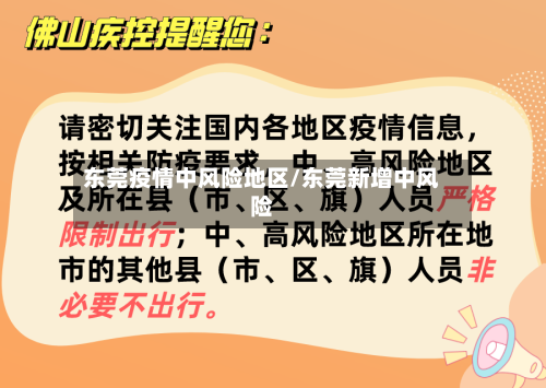 东莞疫情中风险地区/东莞新增中风险
