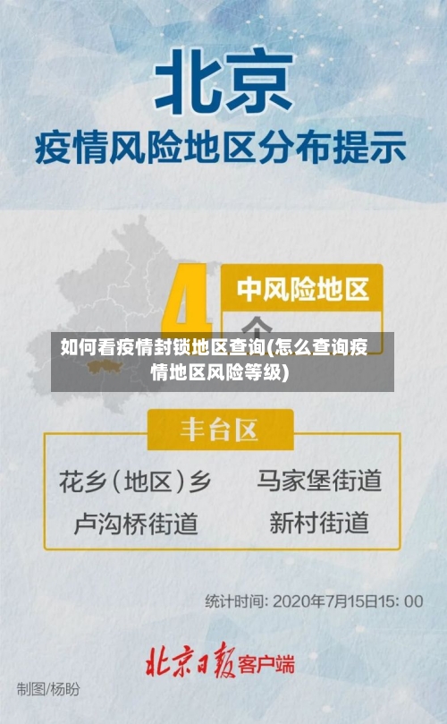 如何看疫情封锁地区查询(怎么查询疫情地区风险等级)