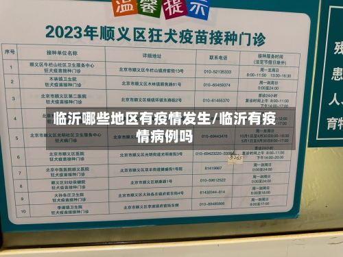 临沂哪些地区有疫情发生/临沂有疫情病例吗-第3张图片