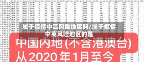 属于疫情中高风险地区吗/属于疫情中高风险地区的是
