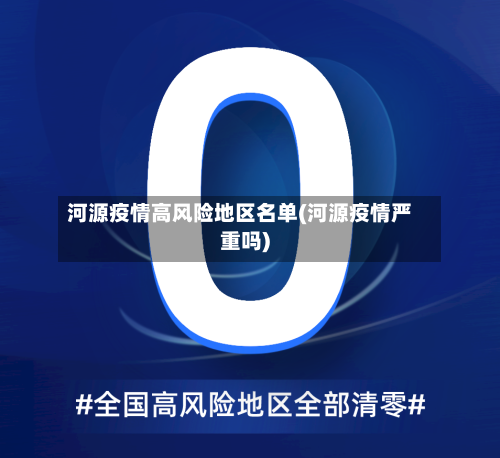河源疫情高风险地区名单(河源疫情严重吗)