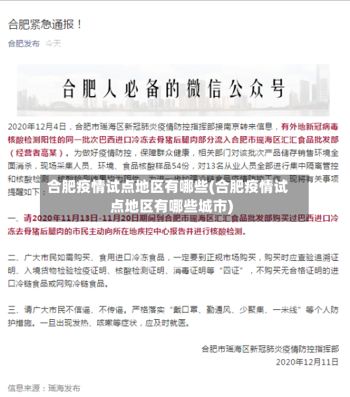 合肥疫情试点地区有哪些(合肥疫情试点地区有哪些城市)-第2张图片