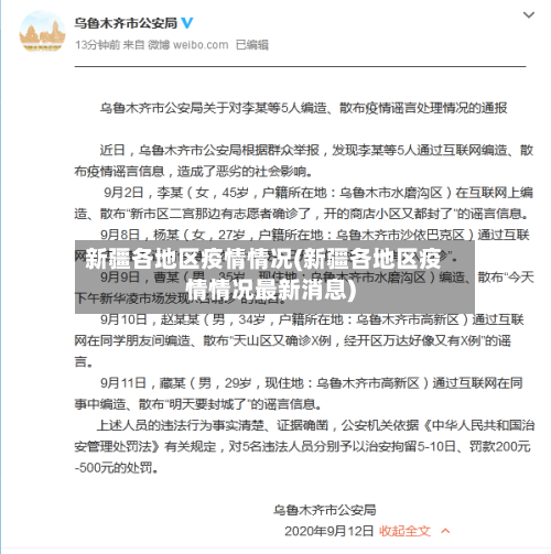 新疆各地区疫情情况(新疆各地区疫情情况最新消息)