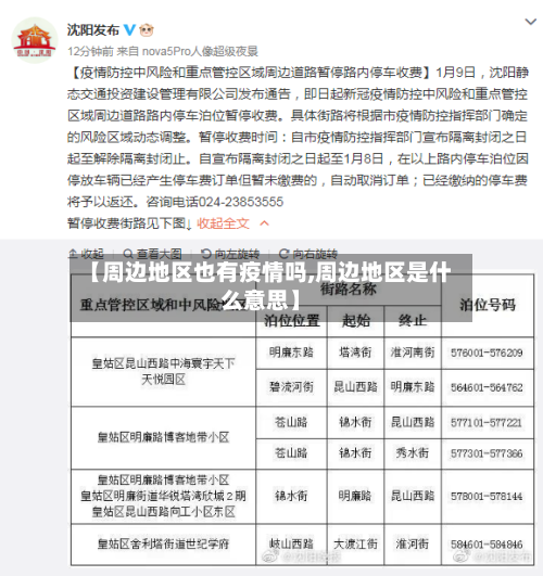 【周边地区也有疫情吗,周边地区是什么意思】-第1张图片