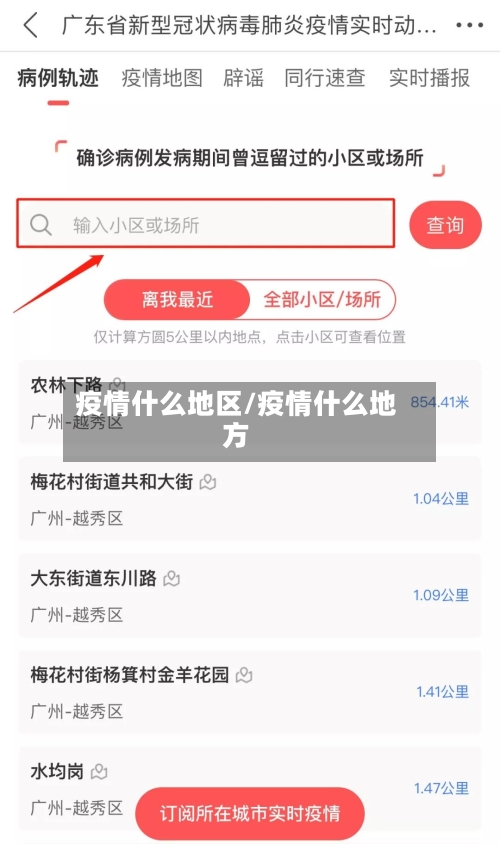 疫情什么地区/疫情什么地方