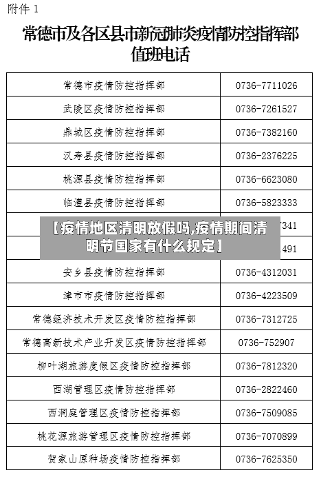 【疫情地区清明放假吗,疫情期间清明节国家有什么规定】-第2张图片
