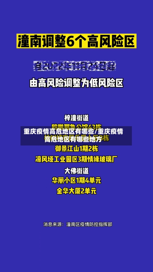 重庆疫情高危地区有哪些/重庆疫情高危地区有哪些地方