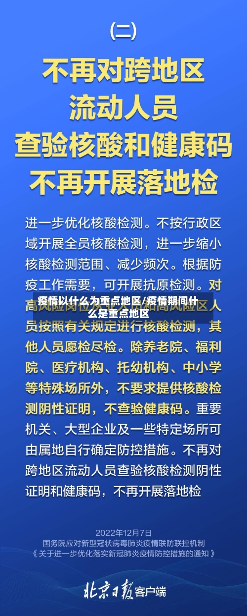 疫情以什么为重点地区/疫情期间什么是重点地区