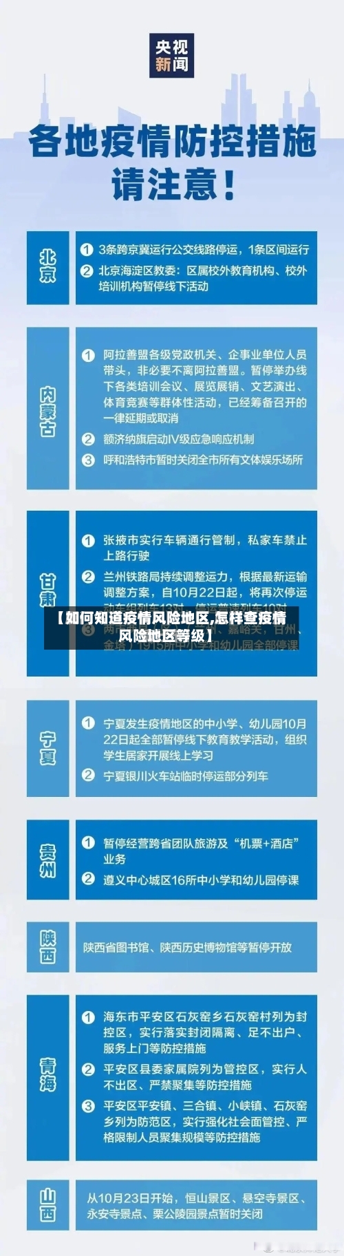 【如何知道疫情风险地区,怎样查疫情风险地区等级】